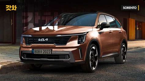 2024 Kia Sorento Facelift Rendering Takes After The First Spy Shots