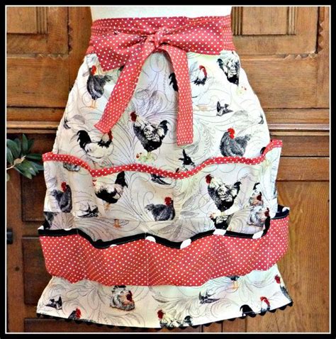 Womens Egg Gathering Apron Chickens Eggs And Pockets Apron New