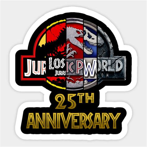 Jurassic Park 25th Anniversary Jurassic Park Sticker