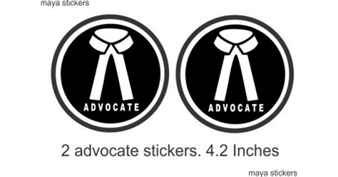 Black And White Advocate Logo Decal Sticker Buy Online In India
