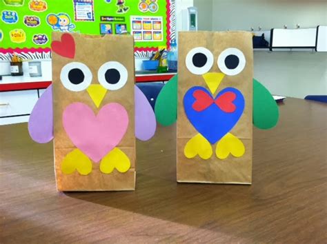 Teacher And A Mom Valentines Day Owl Bags Freebie