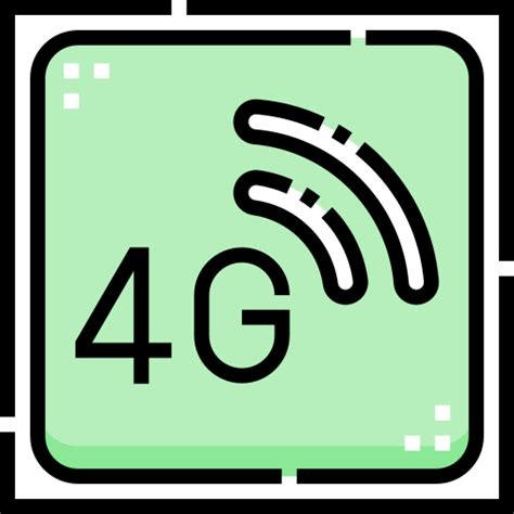 4g Detailed Straight Lineal Color Icon