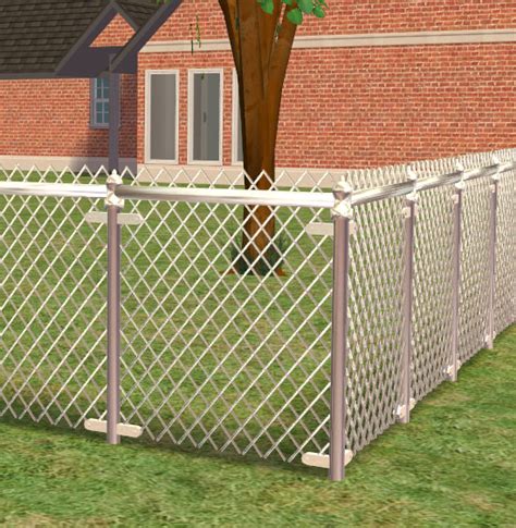Mod The Sims Updated With Gates A Chain Link Fence New Mesh