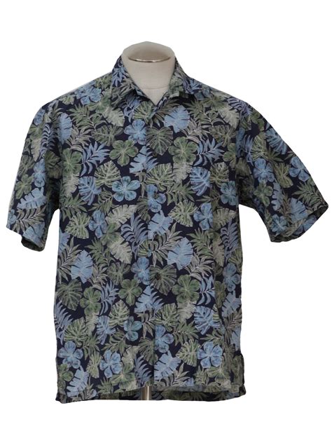 S Retro Hawaiian Shirt S Cooke Street Honolulu Mens Navy Blue