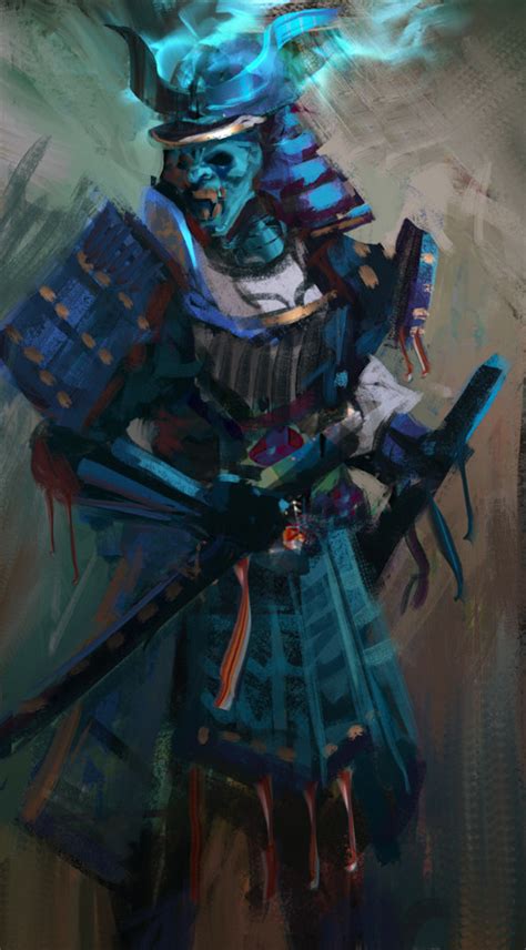 Artstation 28100 Blue Samurai