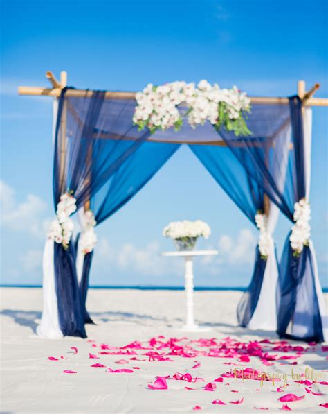 Navy Beach Wedding Blue Beach Wedding Wedding Beach Ceremony Beach