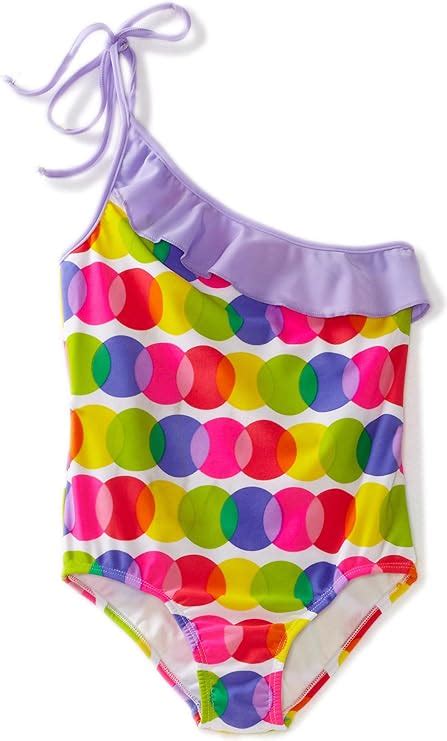 Lemons And Limes Big Girls Gum Balls Asymmetric One Piece