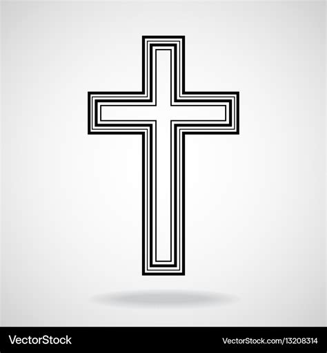 Cross Christian Symbol Eps Royalty Free Vector Image