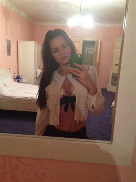 Mirror Selfie Shoulder Long Hair Porn Pic