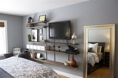 Interior Furniture Bedroom Shelves Design Ideas Tv Wall