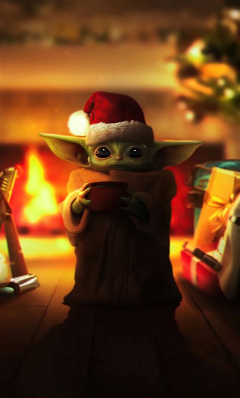 100 Baby Yoda Christmas Wallpapers