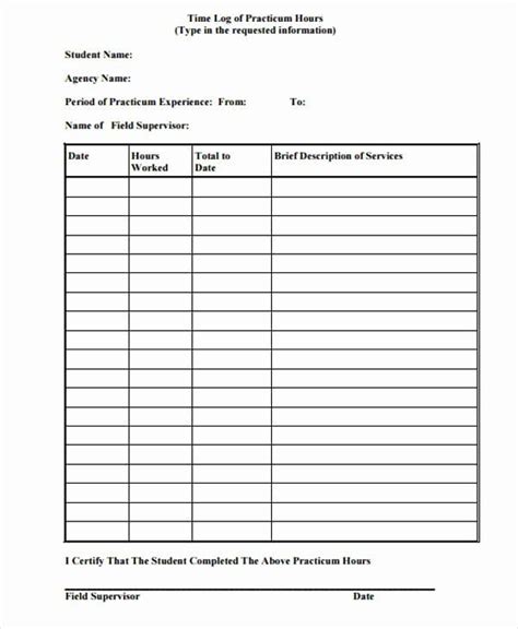 Work Hours Sheet Awesome 24 Time Log Samples And Templates Pumpkin