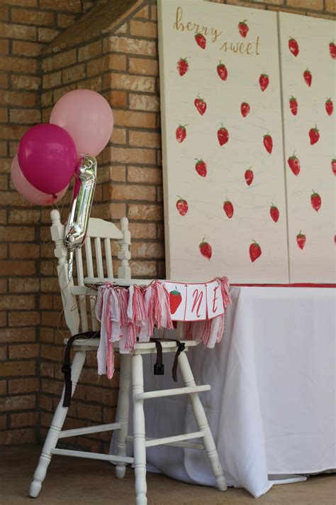 Strawberries Birthday Party Ideas Photo 14 Of 17 Catch My Party