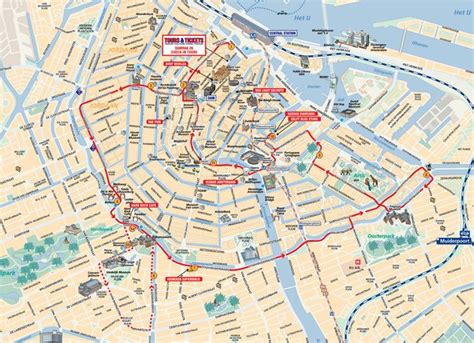 Hop On Hop Off Bus City Sightseeing Amsterdam Route Amsterdam