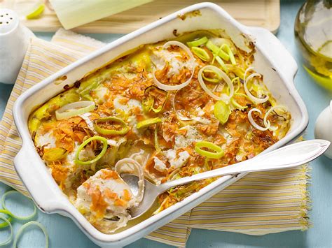 Recette Gratin de poireaux au jambon