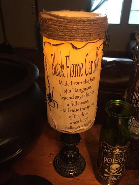 Black Flame Candle Hocus Pocus Party Birthday Halloween Party
