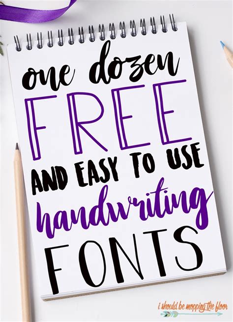 12 Free Handwriting Fonts I Should Be Mopping The Floor