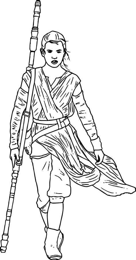 Star wars the clone wars is the cartoon network tv show that has gained so many young star wars fans. Star Wars The Force Awakens Rey Coloring Page ...