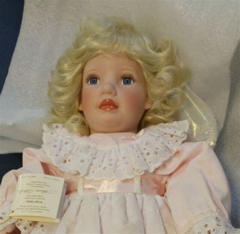 Vintage Angle Baby Porcelain Doll Limited Edition By Laura Cobabe