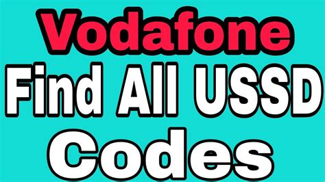 How To Find All Ussd Codes In Vodafone Youtube