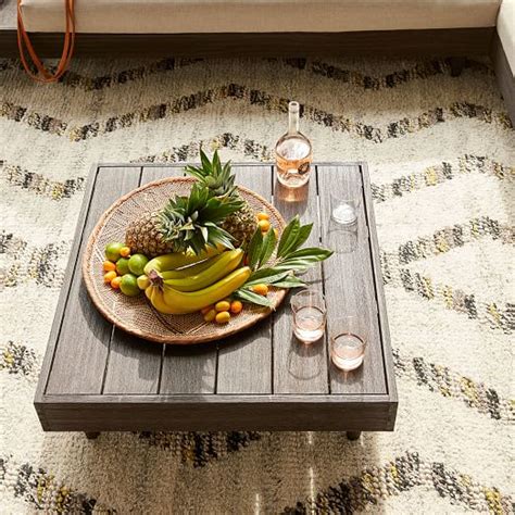 Raw wood coffee table table design ideas. West Elm Outdoor Home Sale! 30% Off Outdoor Sectionals ...