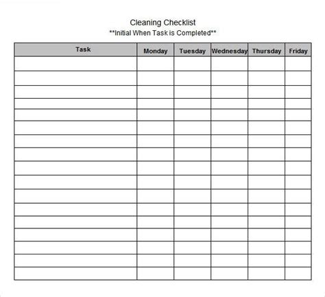 Blank List Template Free Download In 2020 With Images Checklist