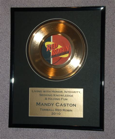 Gold Records Custom Made Manufacturer Of Commemorative Awards