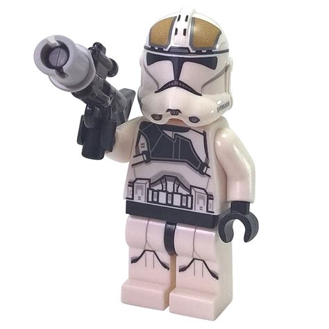 Lego Star Wars Clone Trooper Gunner Minifigure With Blaster Phase 2 Armor