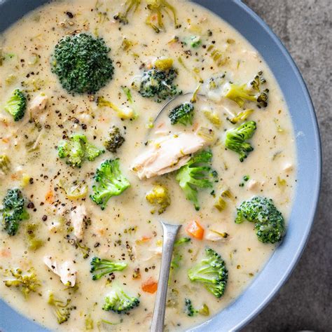 Easy Healthy Chicken Broccoli Soup Simply Delicious Recipe