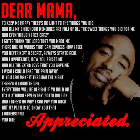 A Man With His Hand On His Chin And The Words Dear Mama Above Him