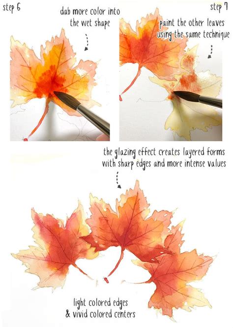 Easy Watercolor Fall Leaves Part2 Watercolor Autumn Leaves Fall