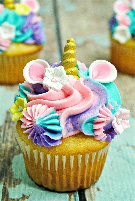 Unicorn Cupcakes Recipe Unicorn Cupcakes Sundae Cupcakes Vanilla