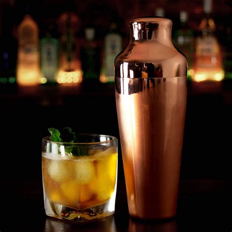 Mezclar Copper Cocktail Shaker 500ml at drinkstuff