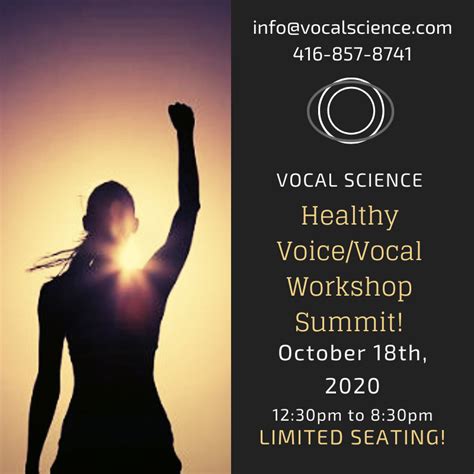 Healthy Voice Workshops Vocal Science