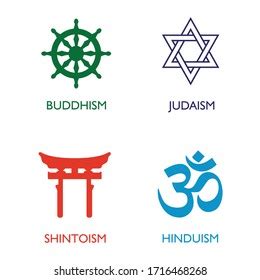 World Religion Symbols Signs Major Religious