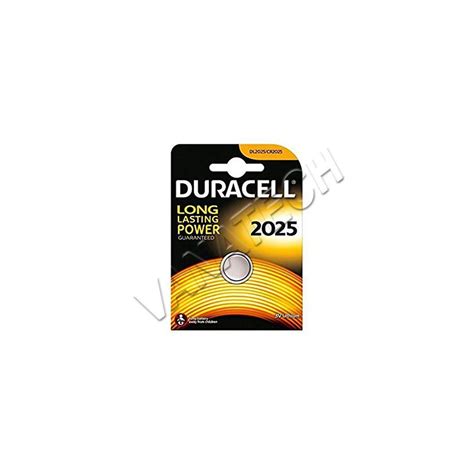 Duracell Batteria Cr2025 Pila Bottone A Litio 3v Dl2025