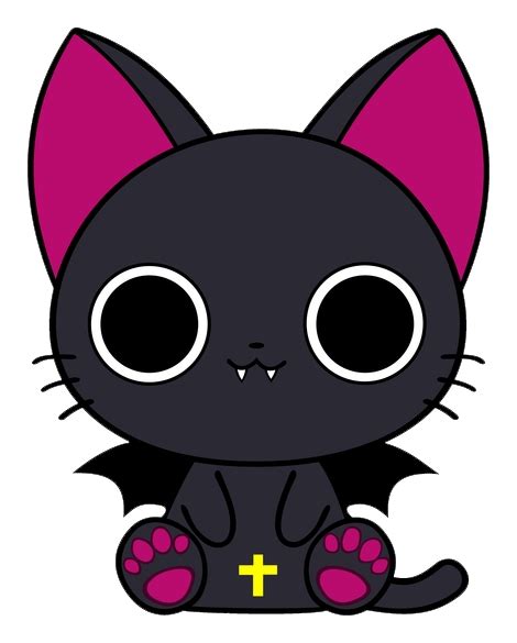 Vampire Cat Tumblr Cute Animal Drawings Kawaii Cute Kawaii