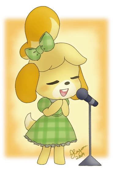 I Cant Get Over How Cute Isabelle Is When She Sings Animalcrossing