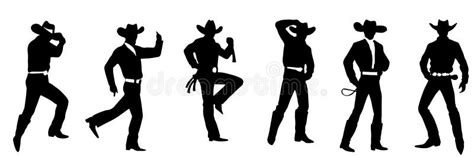 Cowboys Silhouettes Stock Illustrations 101 Cowboys Silhouettes Stock