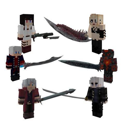 Devil May Cry Weapons Reborn Minecraft Mods Curseforge