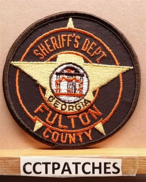 Fulton County Georgia Sheriff Police Shoulder Patch Ga Ebay