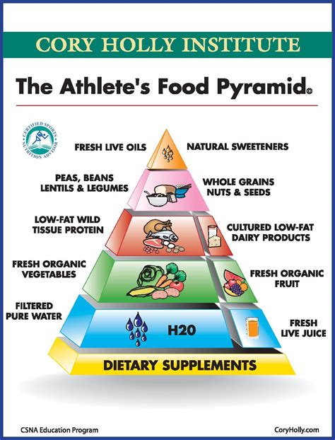 Cory Holly Institutes Athletes Food Pyramid Good Basis For Any Diet