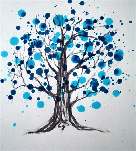 Blue Tree Painting By Alma Yamazaki Fine Art America