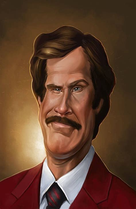 Will Ferrell Celebrity Caricatures Funny Face Drawings Funny Faces