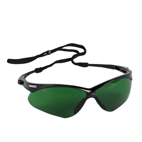 kleenguard® v30 nemesis ir uv 3 0 lens eyewear 25692 12 x green lens universal glasses per pack