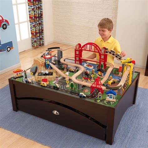 Sale Kidkraft Metropolis Train Set And Table With 100 Accessories