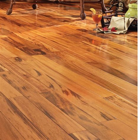Espresso finish engineered hickory wood flooring (20.02 sq. Easoon USA 5" Engineered Brazilian Tigerwood Hardwood Flooring in Natural | Wayfair