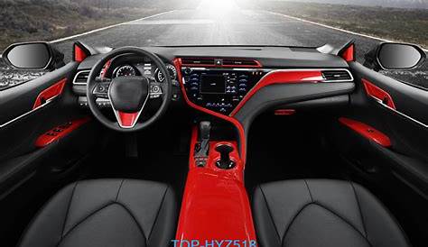 2018-2019 FOR Toyota Camry red carbon fiber Interior Full set