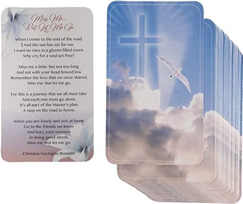 Maybe you would like to learn more about one of these? Amazon.com : Sympathy Cards - 100-Pack Bereavement Poem for Celebration of Life Memorial Service ...
