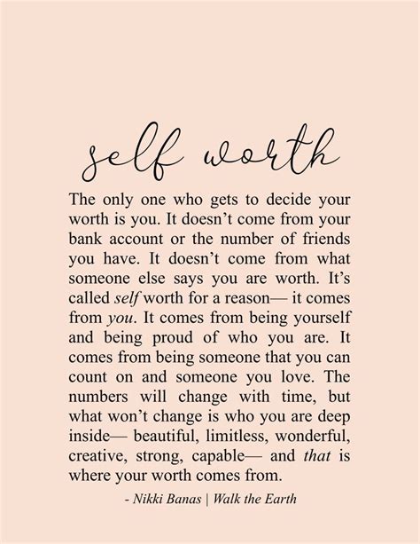 Self Worth Quotes Inspirational And Motivational Be Yourself Nikki